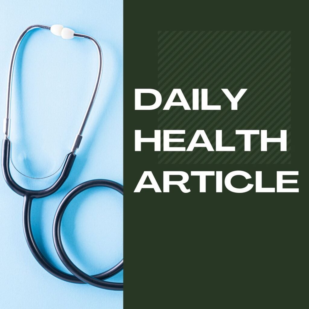 daily Health Article